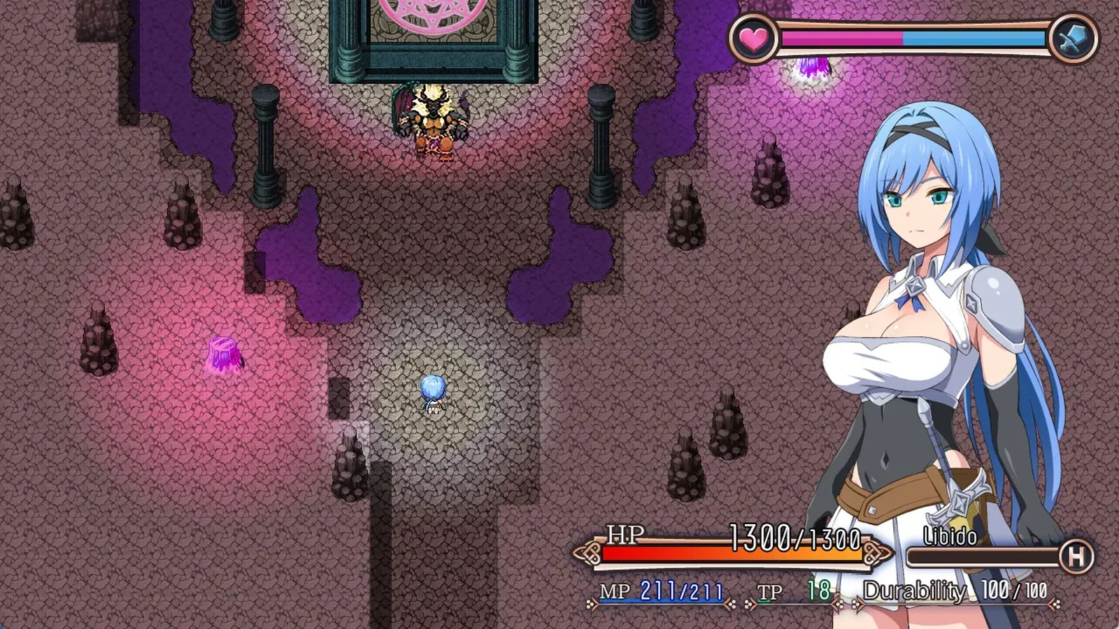 梦魇骑士~圣洁少女与堕落魔法16:9游戏画面