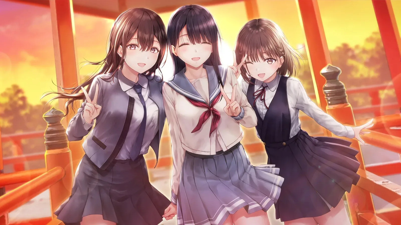 制服女友16:9游戏画面